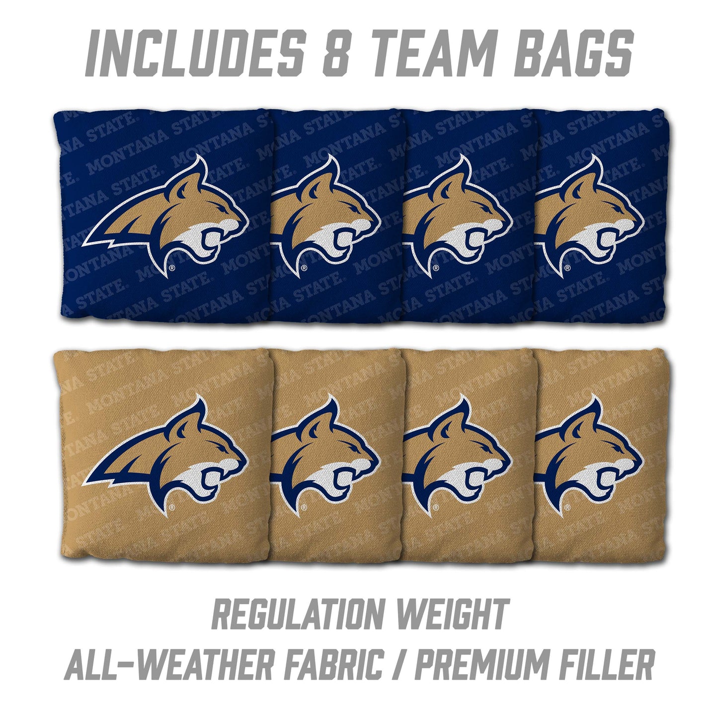 NCAA Montana State Bobcats 2' x 4' Slogan Series Cornhole