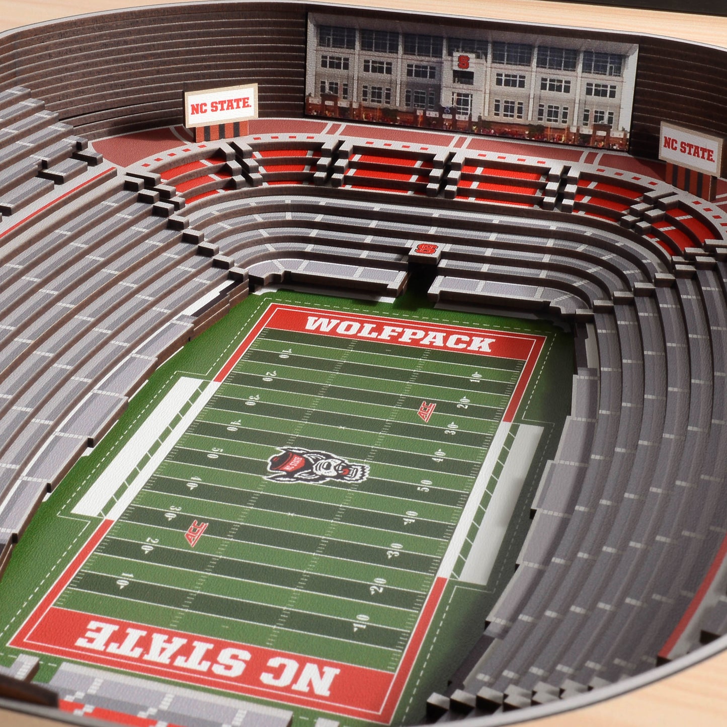 NCAA NC State Wolfpack 25-Layer StadiumView Wallart