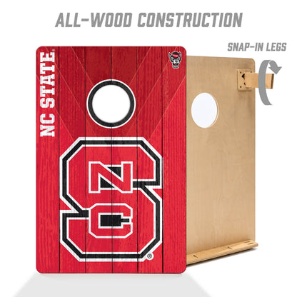 NCAA NC State Wolfpack 2' X 3' All-Wood Cornhole Set - Alt 2