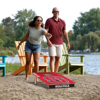 NCAA NC State Wolfpack 2' X 3' All-Wood Cornhole Set - Alt 5