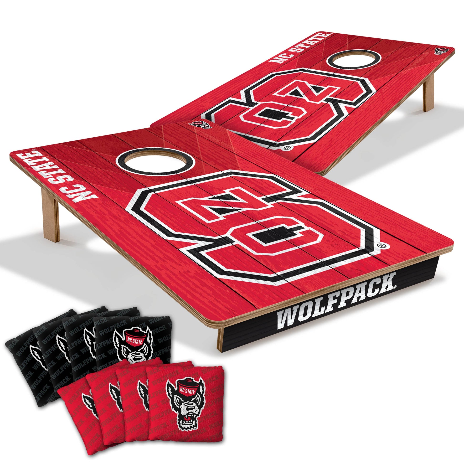 NCAA NC State Wolfpack 2' X 3' All-Wood Cornhole Set-main