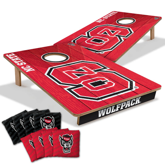 NCAA NC State Wolfpack 2' X 3' All-Wood Cornhole Set-main