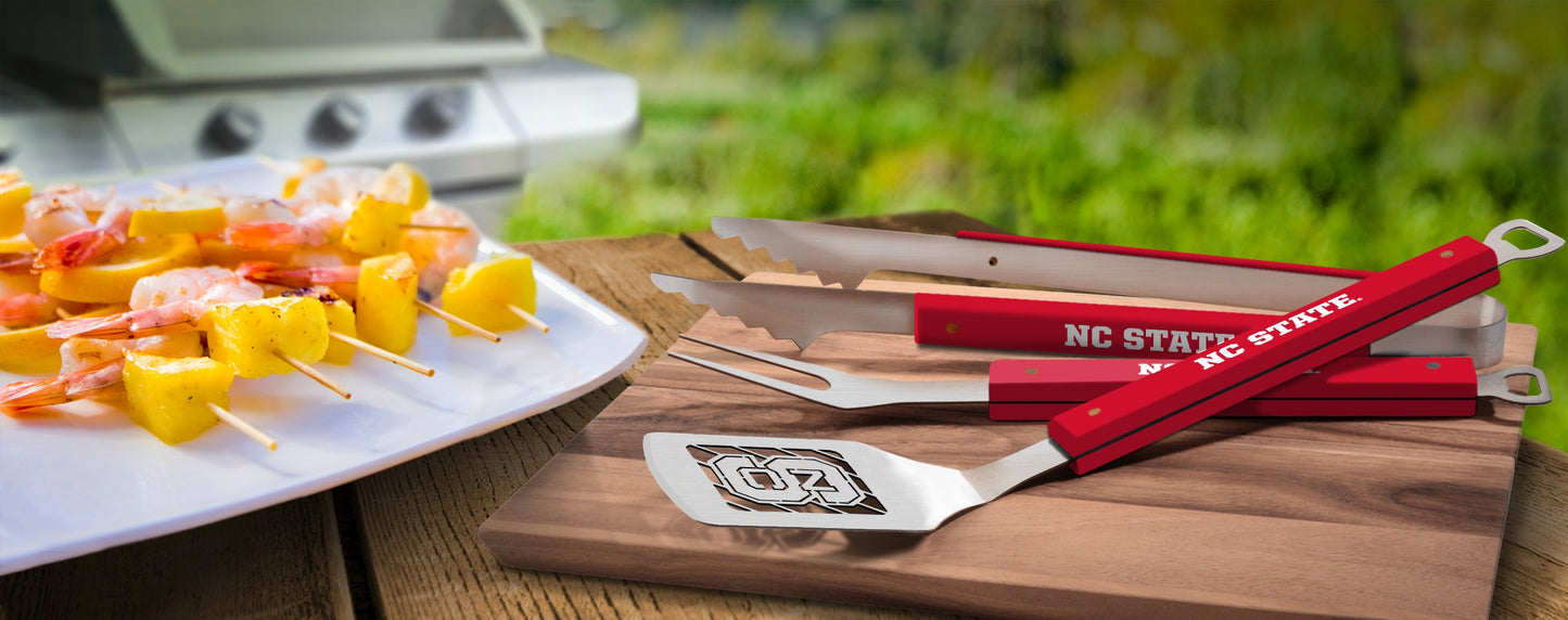 NCAA NC State Wolfpack Spirit Series 3-Piece BBQ Set - Alt View 1