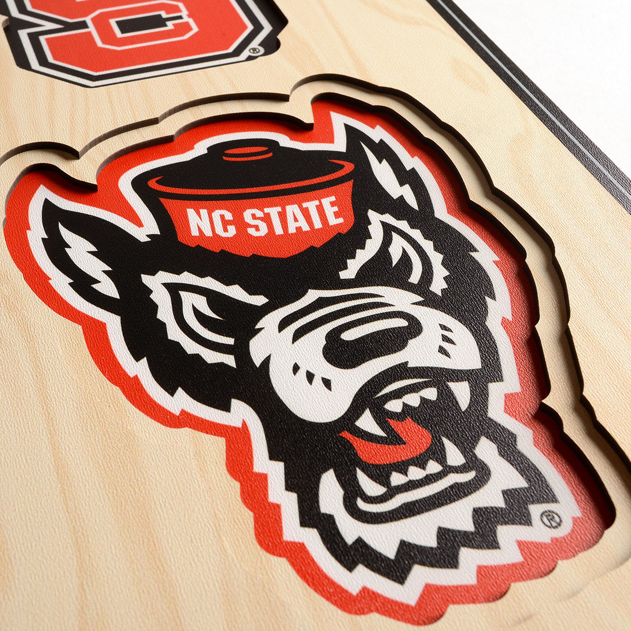 NCAA NC State Wolfpack 3D Stadium Banner 8' X 32'