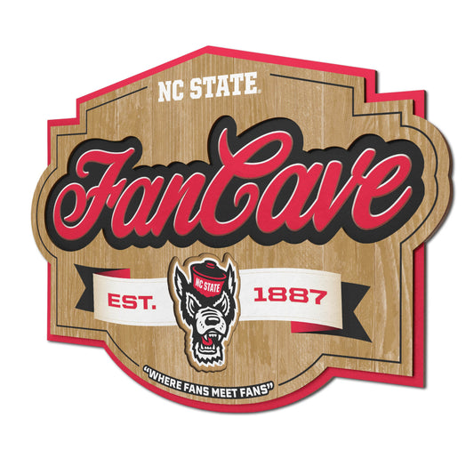 NC State Wolfpack Fan Cave Sign