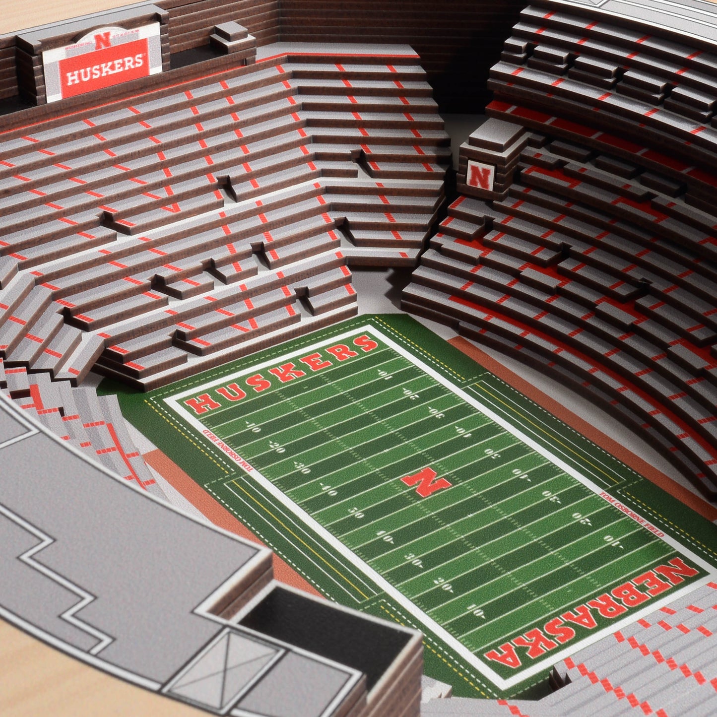 NCAA Nebraska Cornhuskers 25-Layer StadiumView Wallart