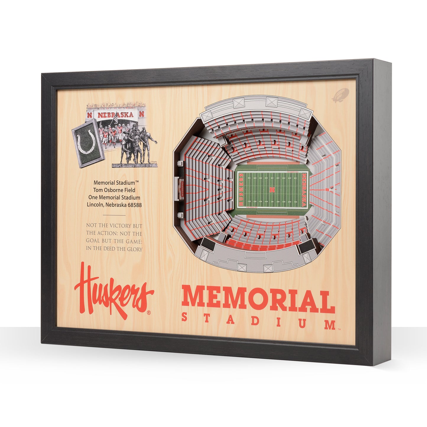 NCAA Nebraska Cornhuskers 25-Layer StadiumView Wallart
