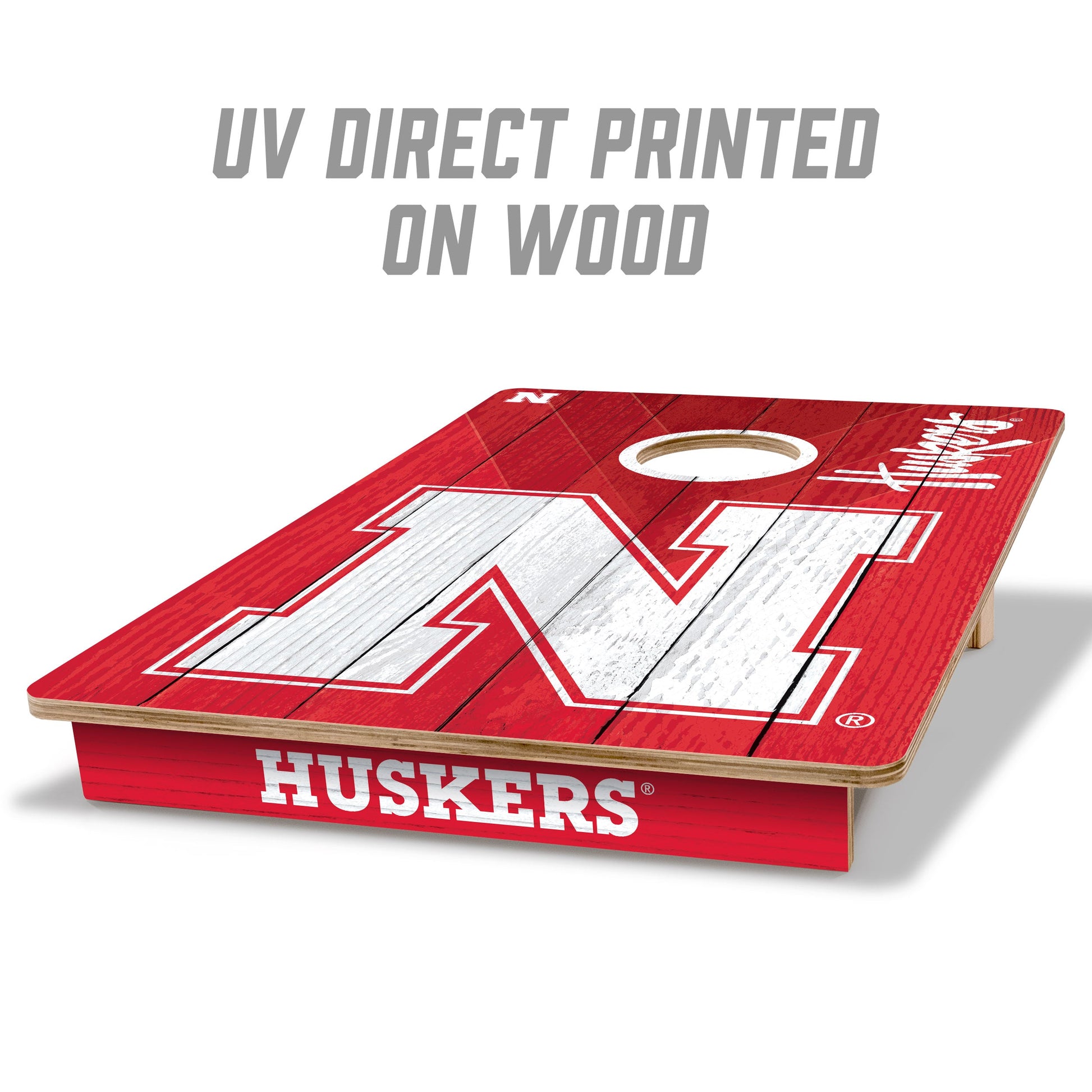 NCAA Nebraska Cornhuskers 2' X 3' All-Wood Cornhole Set - Alt 1