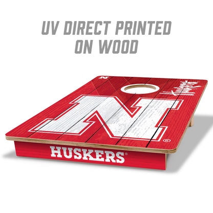 NCAA Nebraska Cornhuskers 2' X 3' All-Wood Cornhole Set - Alt 1