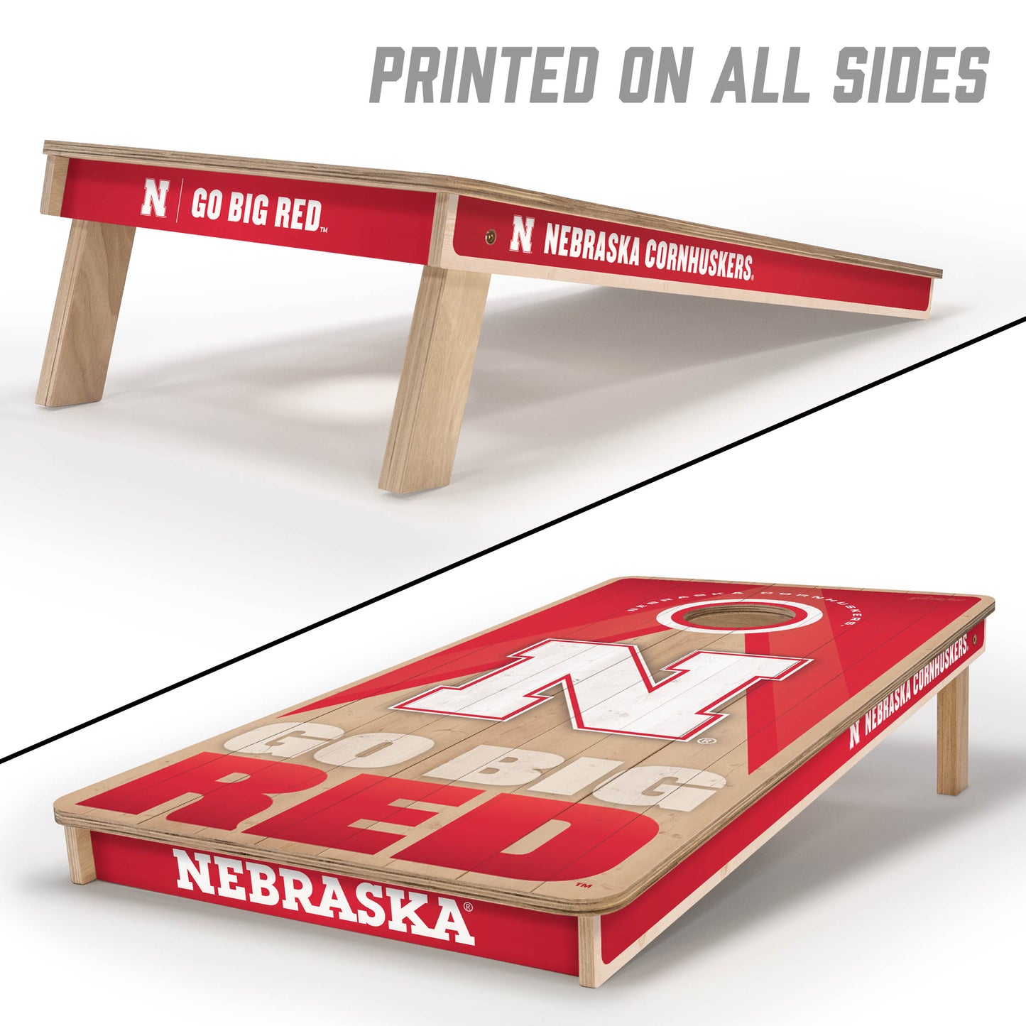 NCAA Nebraska Cornhuskers 2' x 4' Slogan Series Cornhole