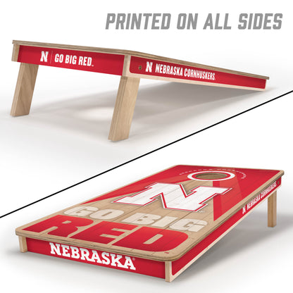 NCAA Nebraska Cornhuskers 2' x 4' Slogan Series Cornhole