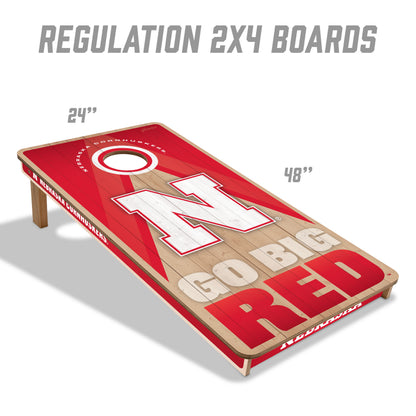 NCAA Nebraska Cornhuskers 2' x 4' Slogan Series Cornhole