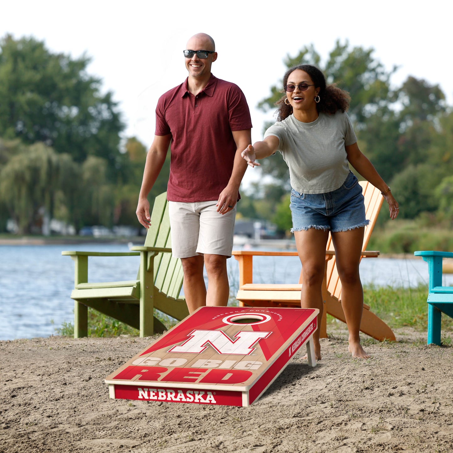 NCAA Nebraska Cornhuskers 2' x 4' Slogan Series Cornhole