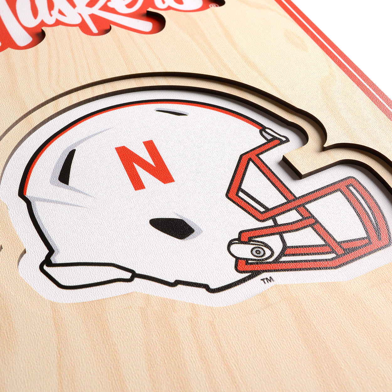 NCAA Nebraska Cornhuskers 3D Stadium Banner 8' X 32'