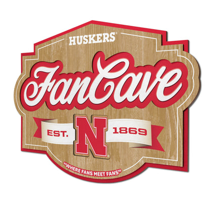Nebraska Cornhuskers Fan Cave Sign
