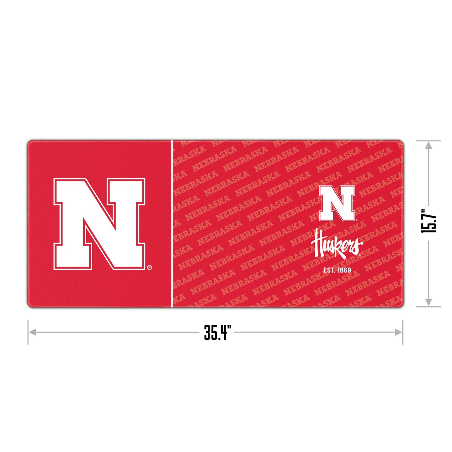 Nebraska Cornhuskers Logo Series Desk Pad Alt 1