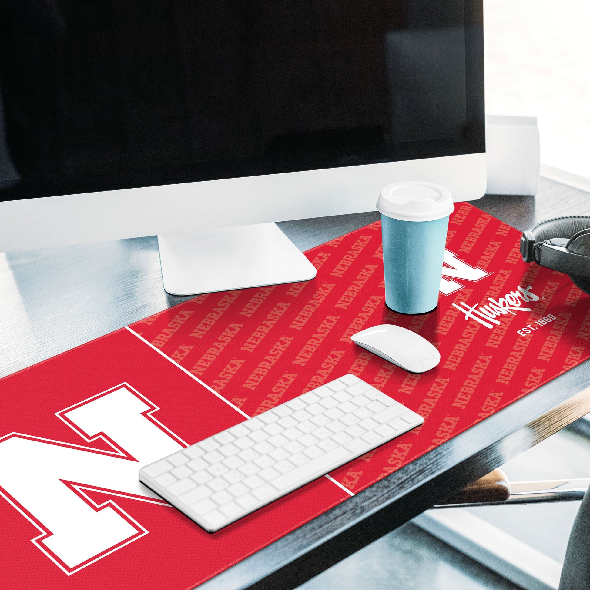 Nebraska Cornhuskers Logo Series Desk Pad Alt 2
