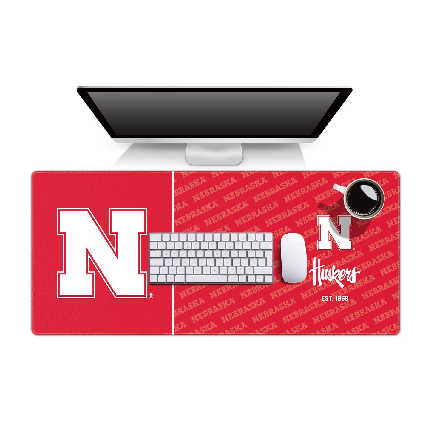 Nebraska Cornhuskers Logo Series Desk Pad