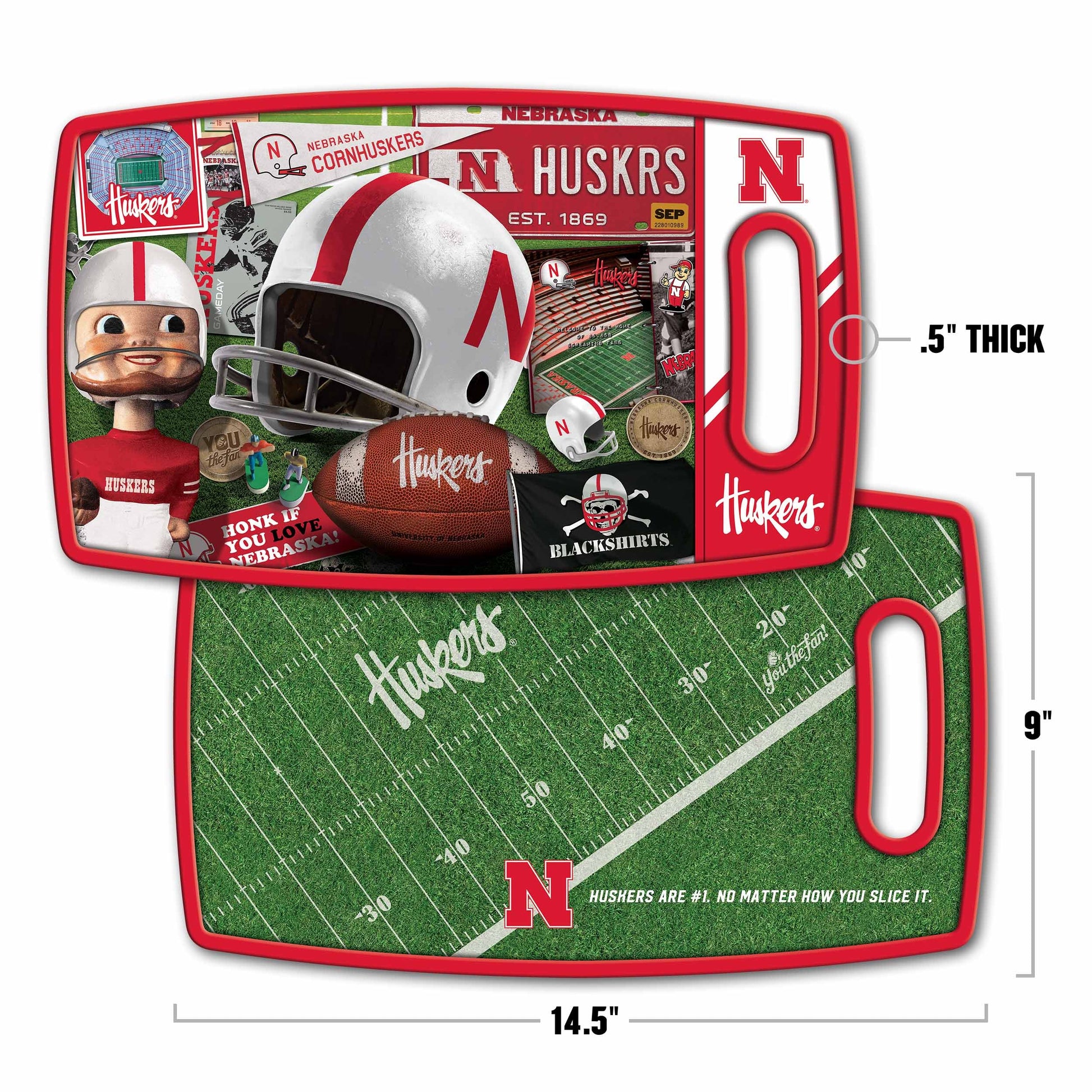 Nebraska Cornhuskers Retro Series Cutting Board Alt 1