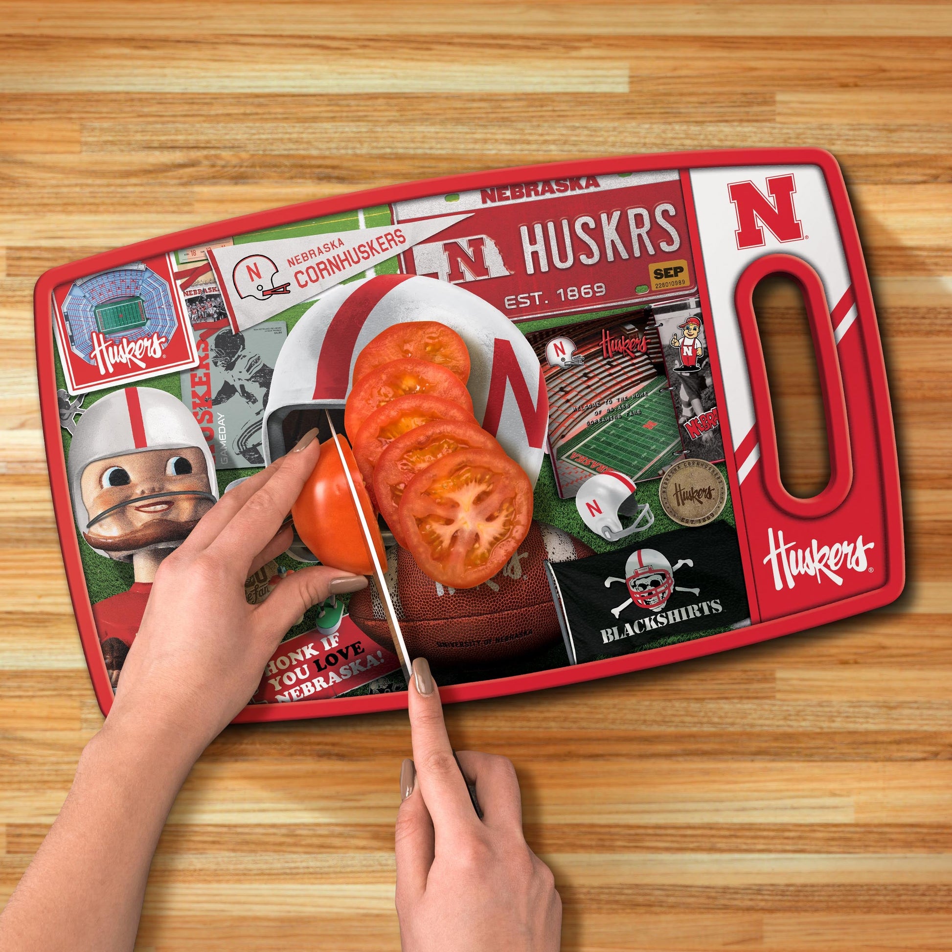 Nebraska Cornhuskers Retro Series Cutting Board Alt 3