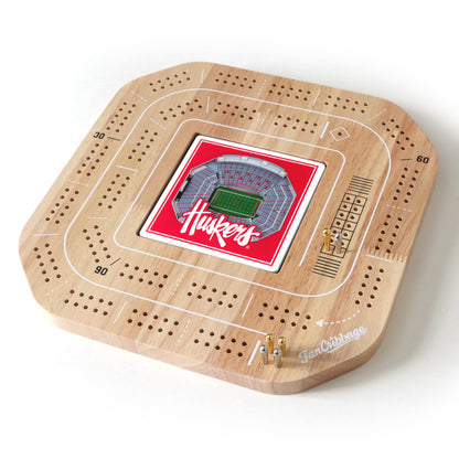 NCAA Nebraska Cornhuskers StadiumView Cribbage