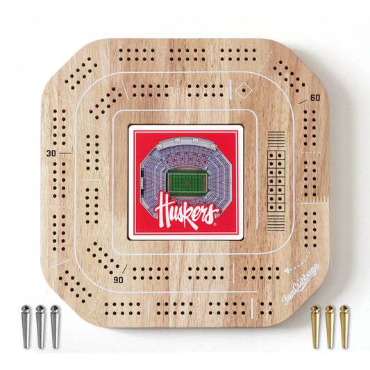 NCAA Nebraska Cornhuskers StadiumView Cribbage