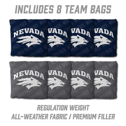 NCAA Nevada Wolf Pack 2' X 3' All-Wood Cornhole Set - Alt 3
