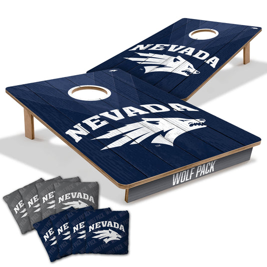 NCAA Nevada Wolf Pack 2' X 3' All-Wood Cornhole Set-main