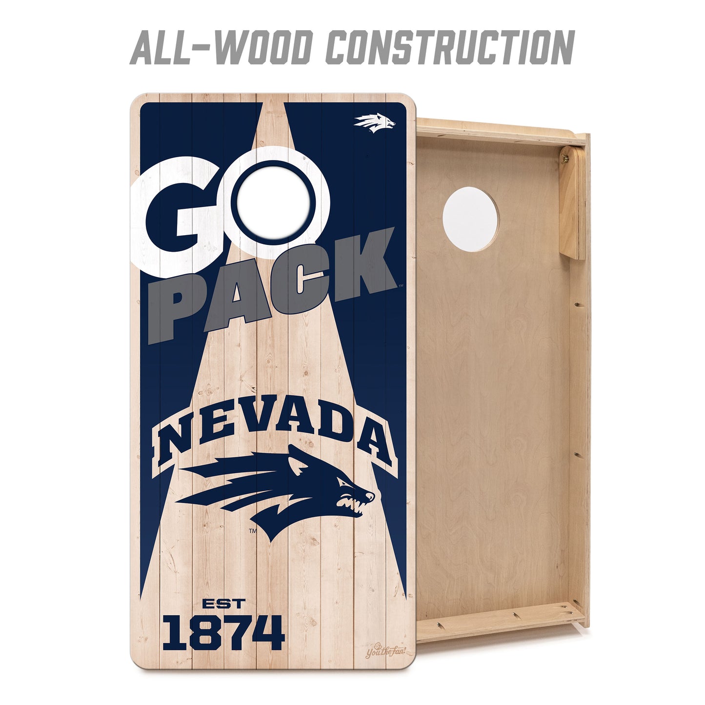 NCAA Nevada Wolf Pack 2' x 4' Slogan Series Cornhole