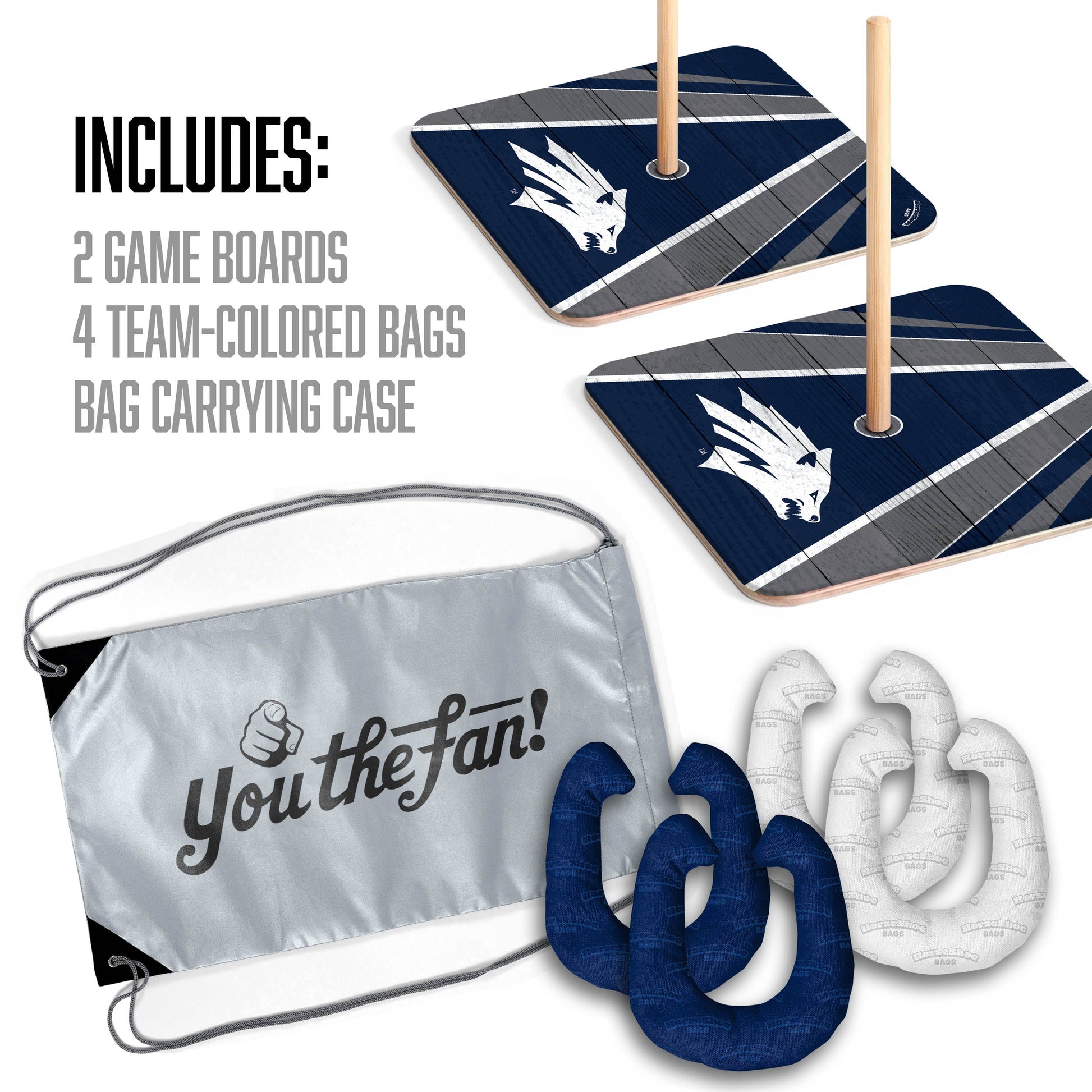 NCAA Nevada Wolf Pack Horseshoe Bag Game