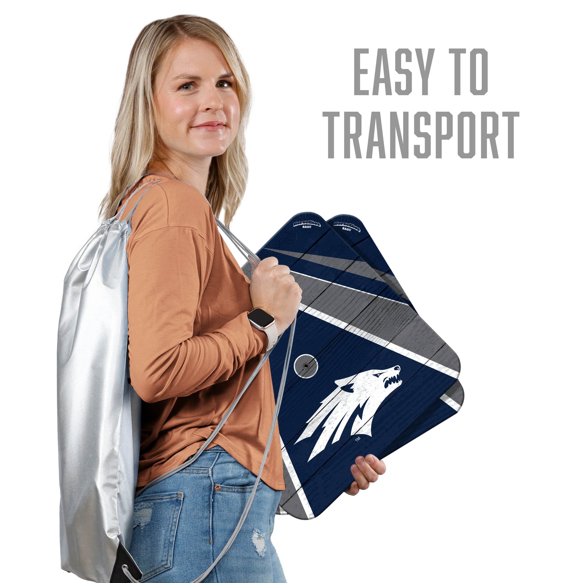 NCAA Nevada Wolf Pack Horseshoe Bag Game