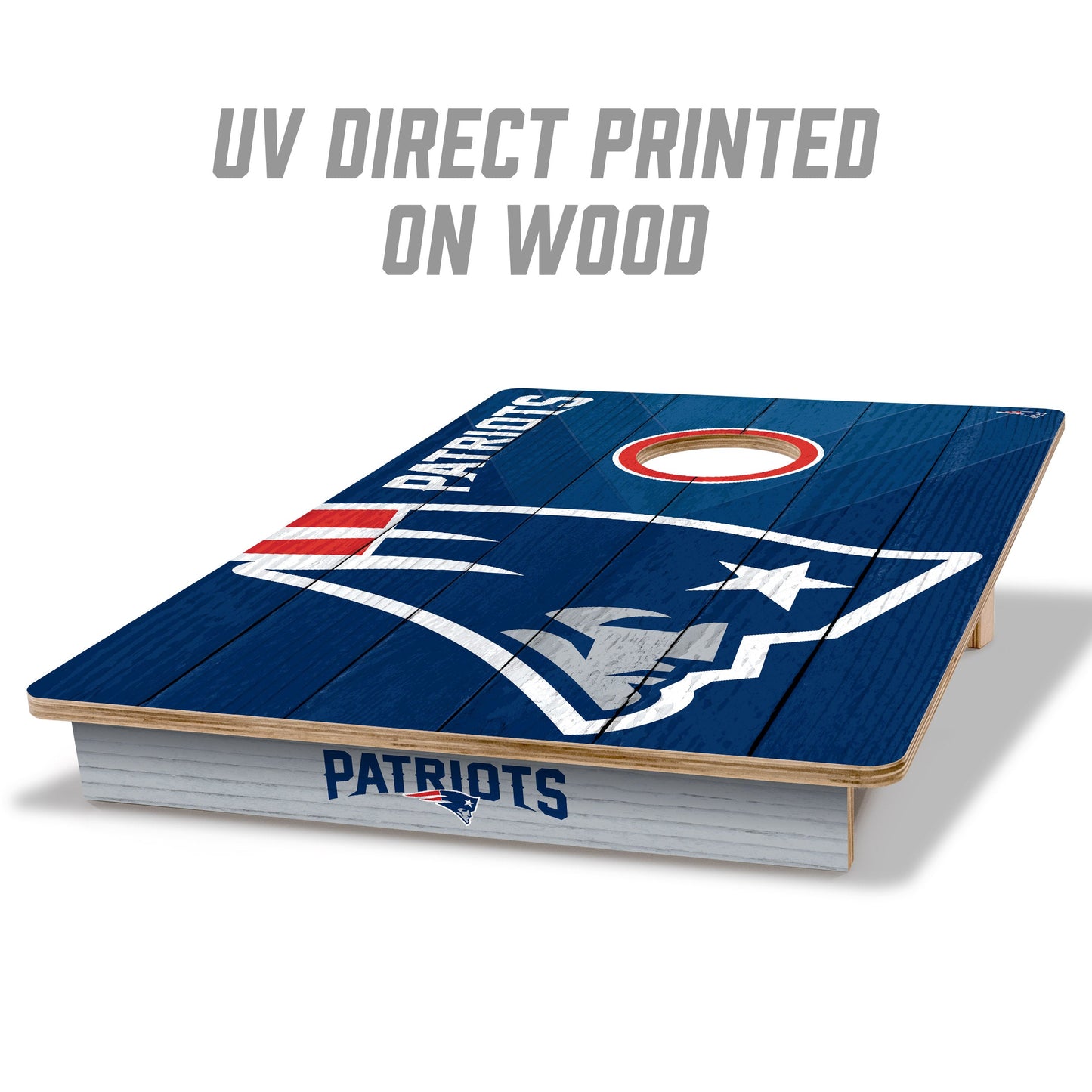 NFL New England Patriots 2' X 3' All-Wood Cornhole Set - Alt 1