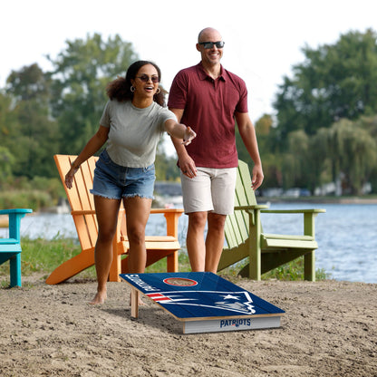 NFL New England Patriots 2' X 3' All-Wood Cornhole Set - Alt 5