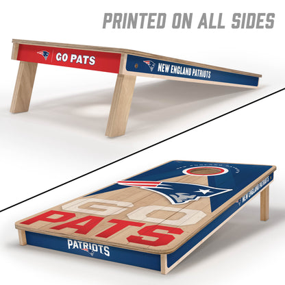 NFL New England Patriots 2' x 4' All-Wood Cornhole Set