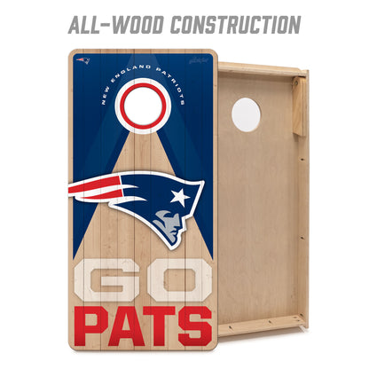 NFL New England Patriots 2' x 4' Slogan Series Cornhole