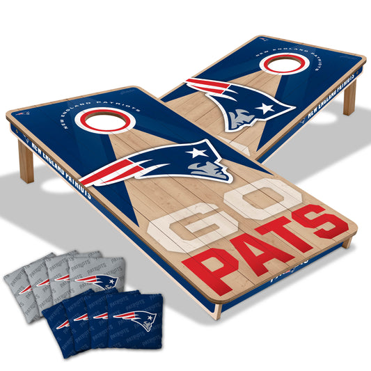 NFL New England Patriots 2' x 4' Slogan Series Cornhole