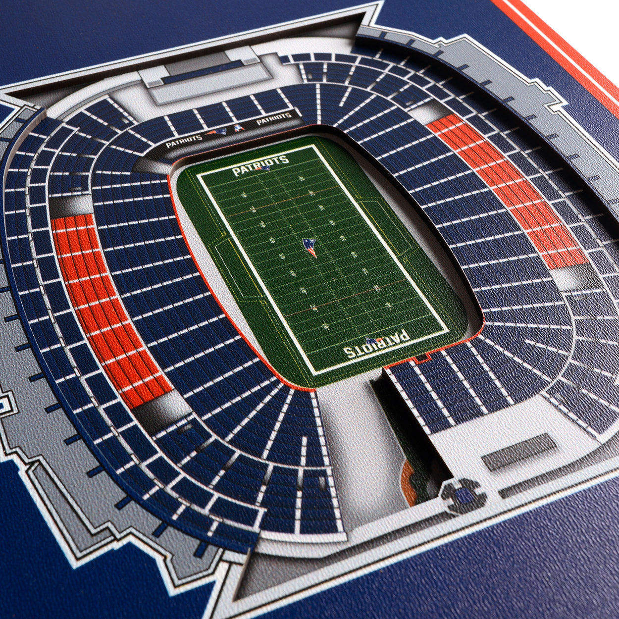 NFL New England Patriots 3D Stadium Banner 8' X 32'