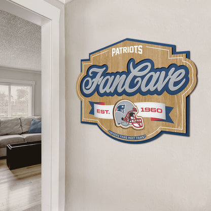 New England Patriots Fan Cave Wall Art Alt 2