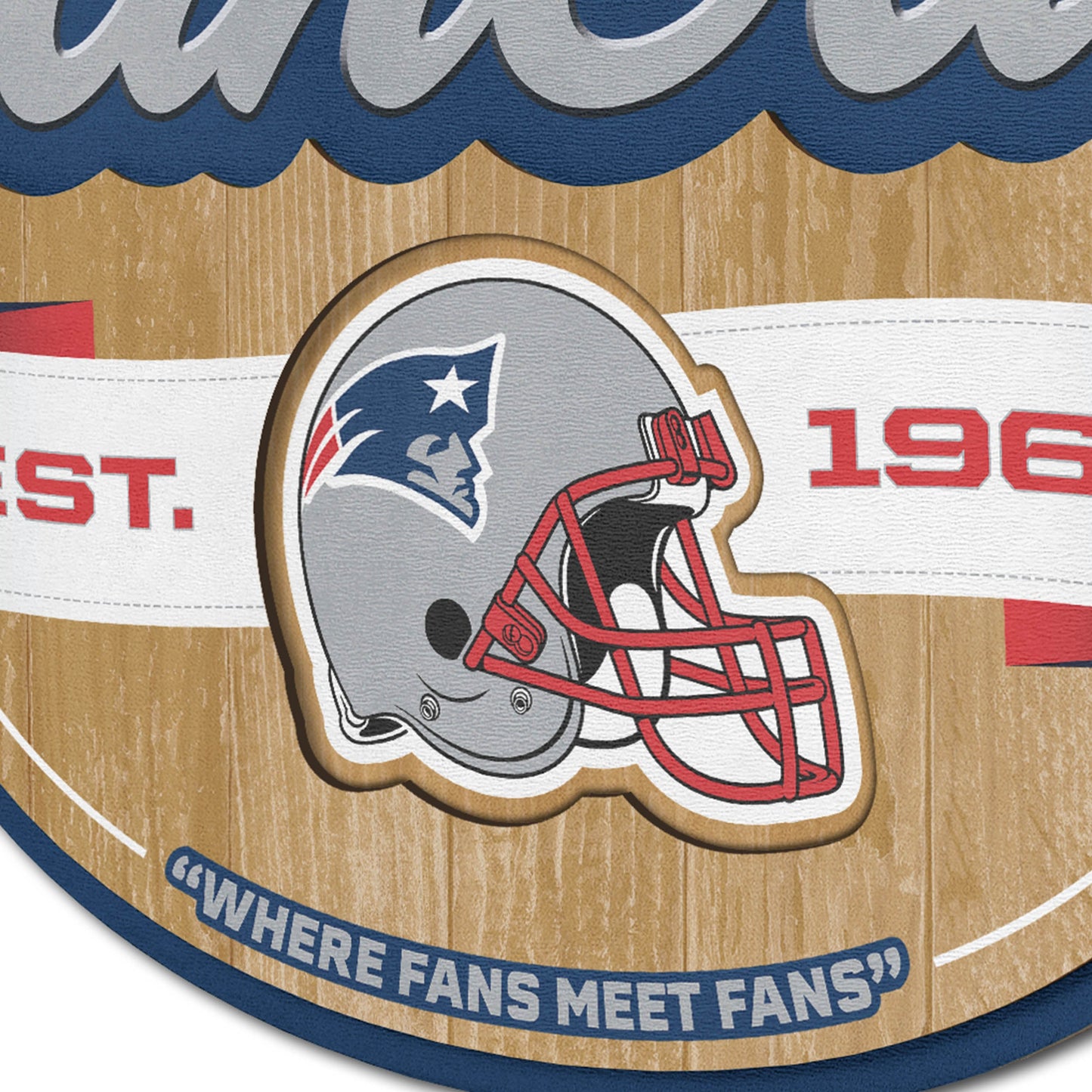 New England Patriots Fan Cave Wall Art Alt 3