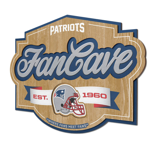 New England Patriots Fan Cave Wall Art