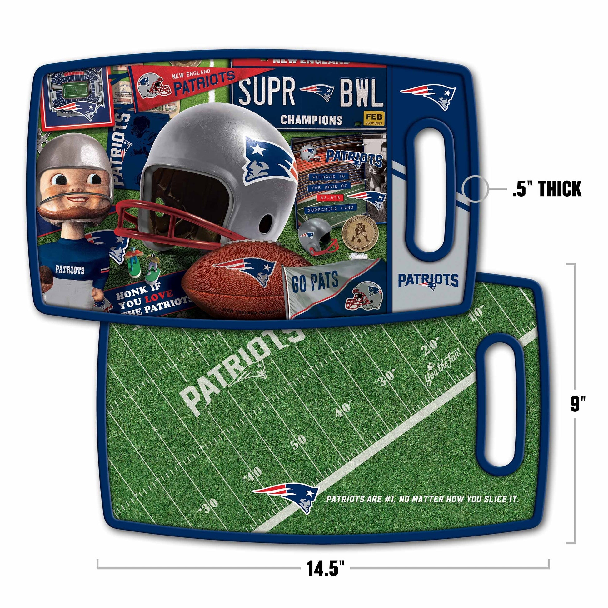 New England Patriots Retro Series Cutting Board Alt 1