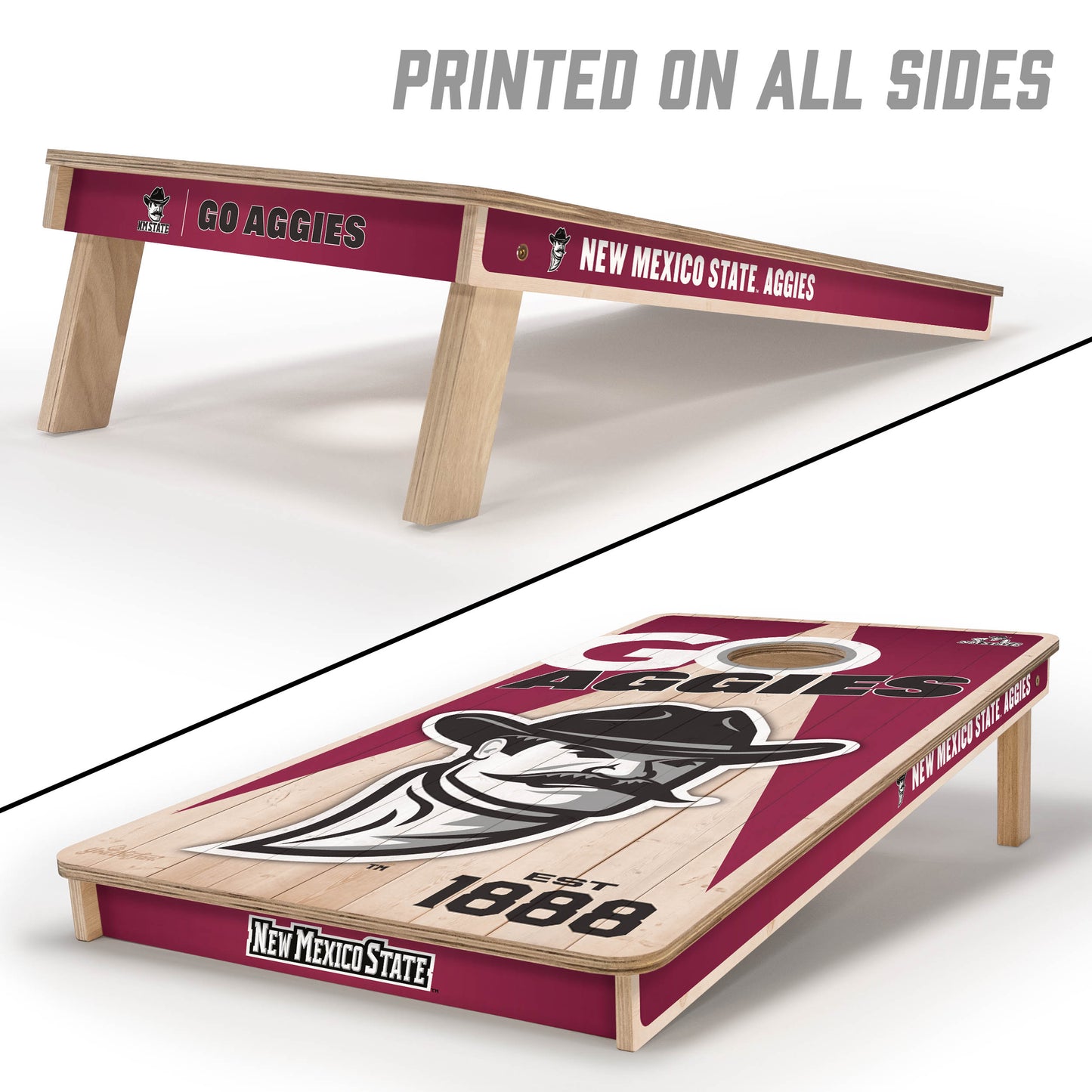 NCAA New Mexico State Aggies 2' x 4' Slogan Series Cornhole