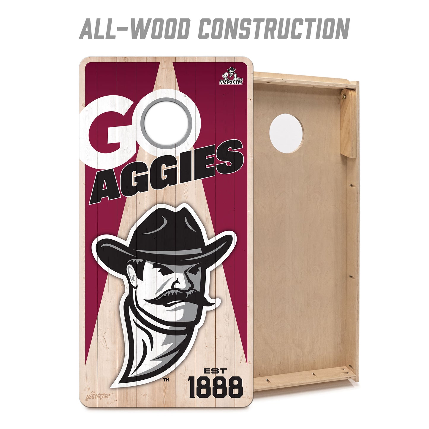 NCAA New Mexico State Aggies 2' x 4' Slogan Series Cornhole