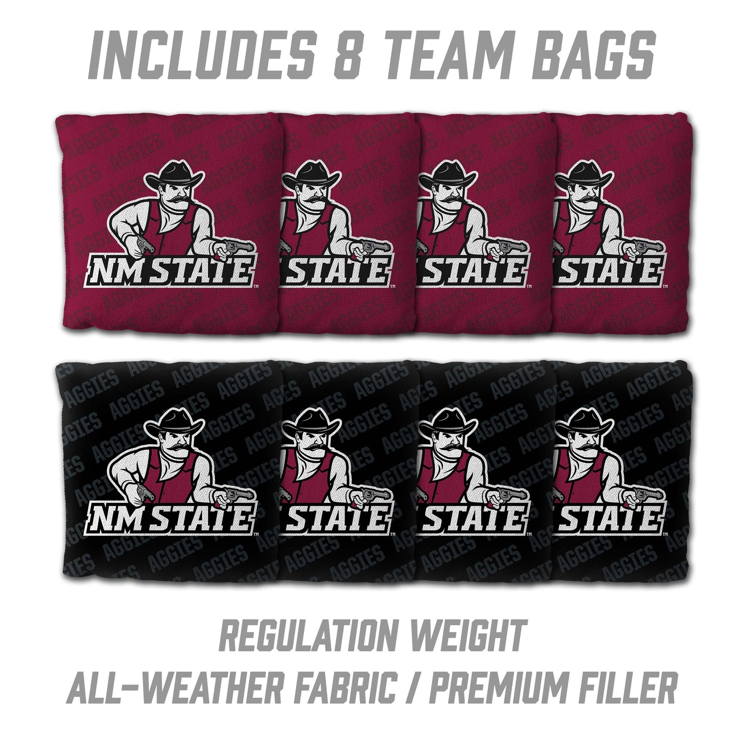 NCAA New Mexico State Aggies 2' x 4' Slogan Series Cornhole