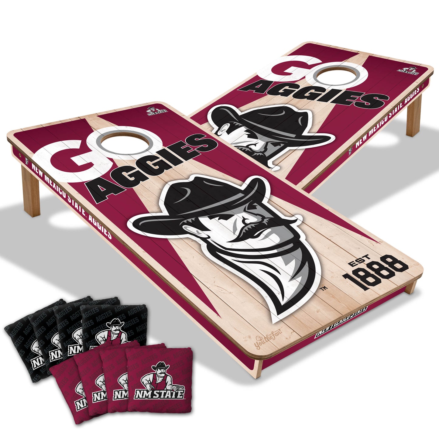 NCAA New Mexico State Aggies 2' x 4' Slogan Series Cornhole