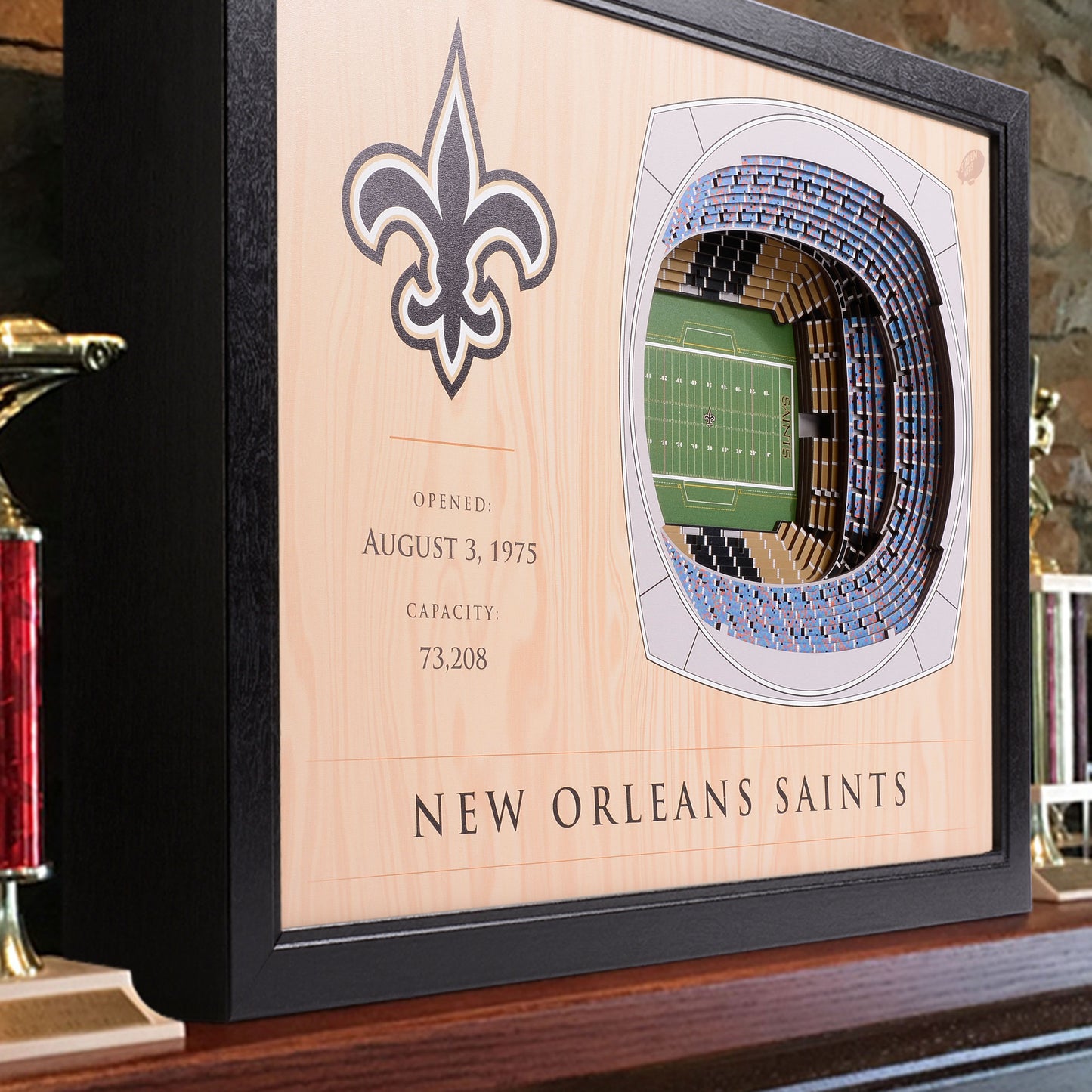 NFL New Orleans Saints 25-Layer StadiumView Wallart