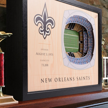 NFL New Orleans Saints 25-Layer StadiumView Wallart