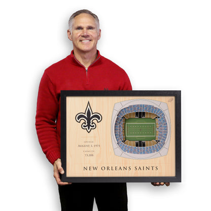 NFL New Orleans Saints 25-Layer StadiumView Wallart