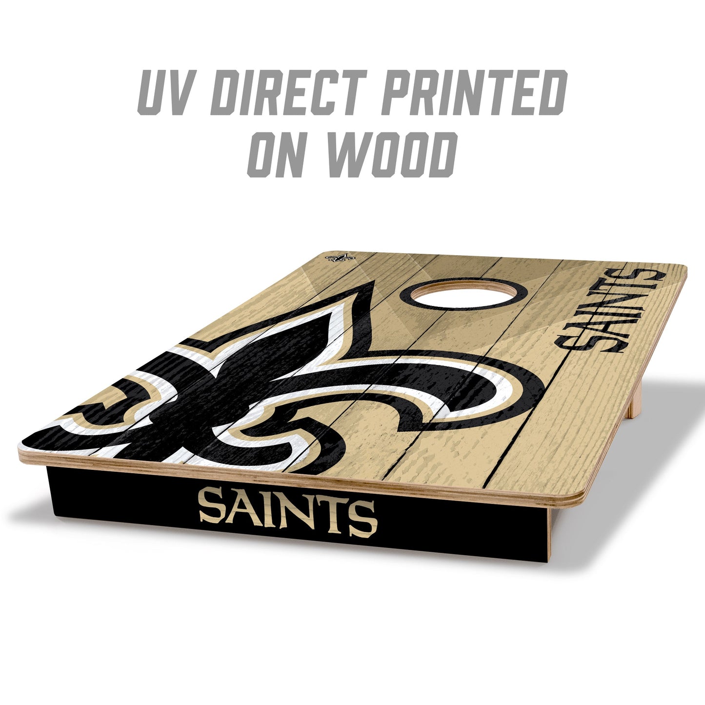 NFL New Orleans Saints 2' X 3' All-Wood Cornhole Set - Alt 1