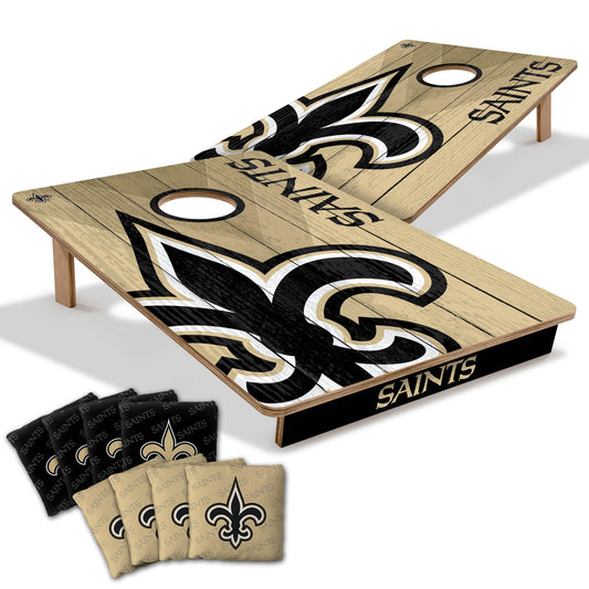 NFL New Orleans Saints 2' X 3' All-Wood Cornhole Set-main
